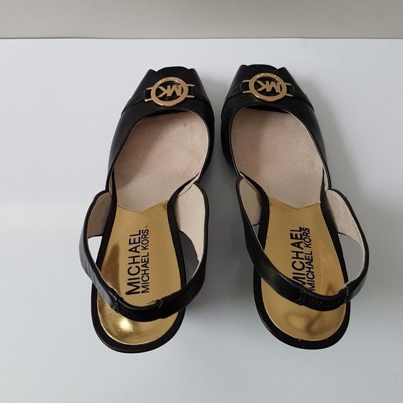 Michael Kors Leather Wedges - Picture 5 of 11